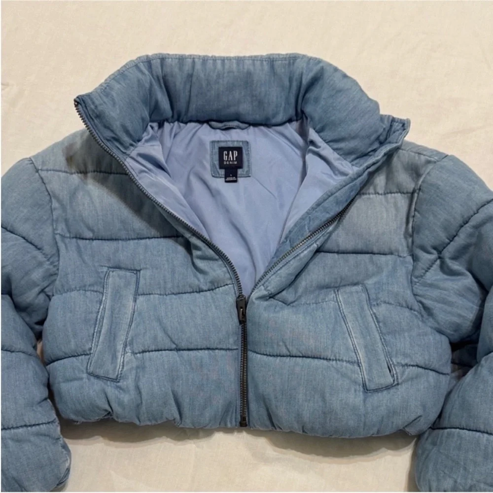 GAP Light Blue Kids Puffer Coat